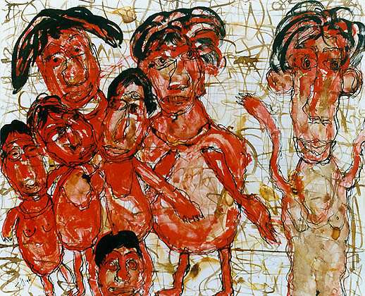 Monsters, 1996, mixed techniques, 40 x 50 cm